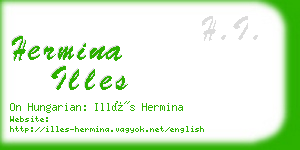 hermina illes business card